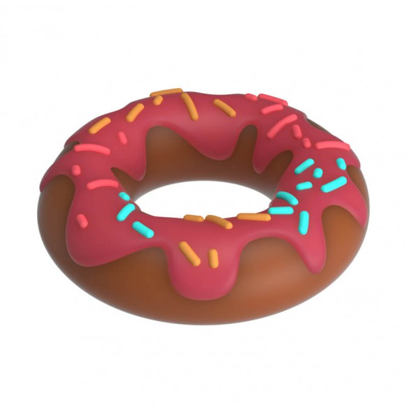 PRETTY LOVE - Choco Super Donut Cock Ring (Pink) PRETTY LOVE - Choco Super Donut Cock Ring (Pink)
